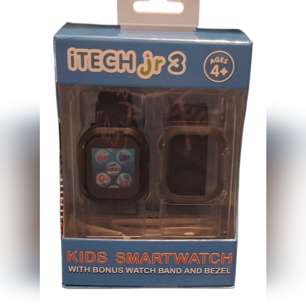 Jr 3 Black Smartwatch for Kids - Picture 1 of 7